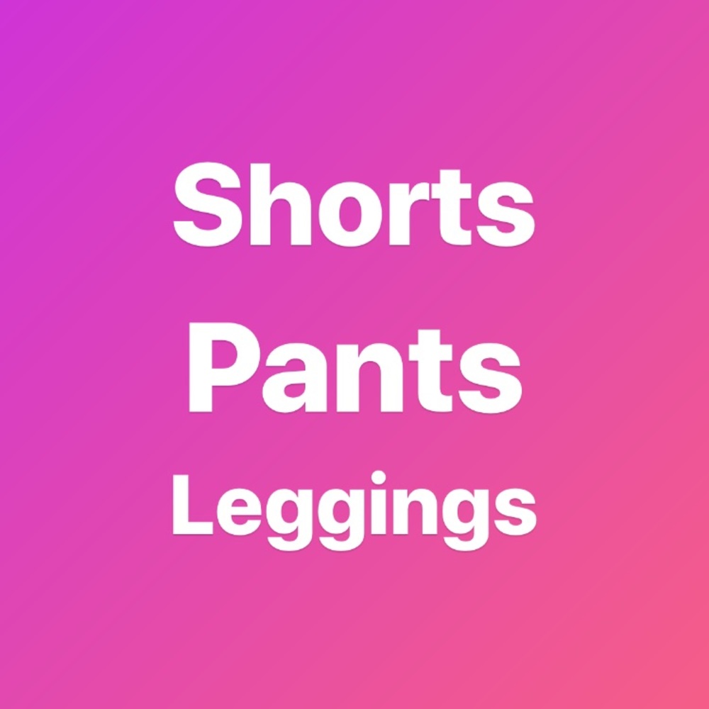 Pants and shorts section